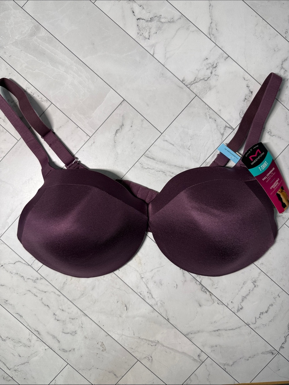 MaidenForm Full Coverage T-shirt Bra Violet 38C